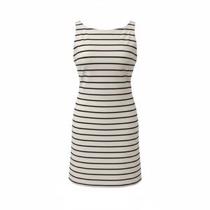 All in Motion Navy Striped Mini Dress
